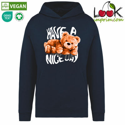 SWEAT CAPUCHE BEAR NICE DAY