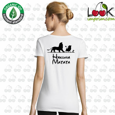 T-shirt femme HAKUNA BLACK