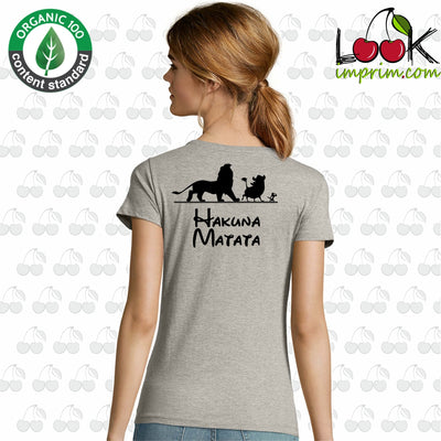 T-shirt femme HAKUNA BLACK