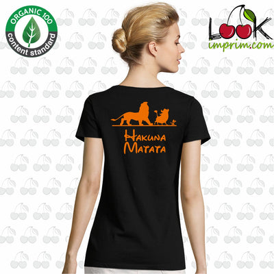 T-shirt femme HAKUNA BLACK
