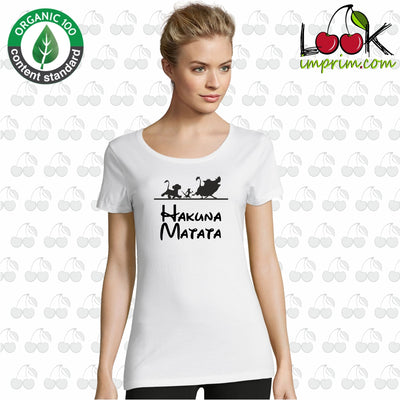 T-shirt femme HAKUNA BLACK