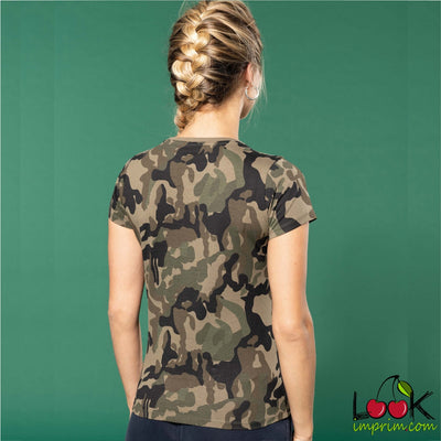 T-SHIRT CAMO WONDERWOMAN